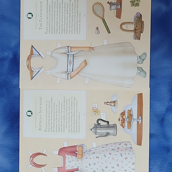 American Girl 👧 Felicity's Paper 📄 Doll - Vintage 1992 - Picture 11 of 16